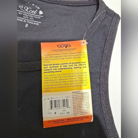 Xcel Women's Premium Stretch Tank Top UV Protection Size 8 - Picture 7 of 9